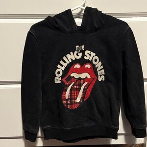 The Rolling Stones Black and Red Kids Rock and roll Hoodie size 4T